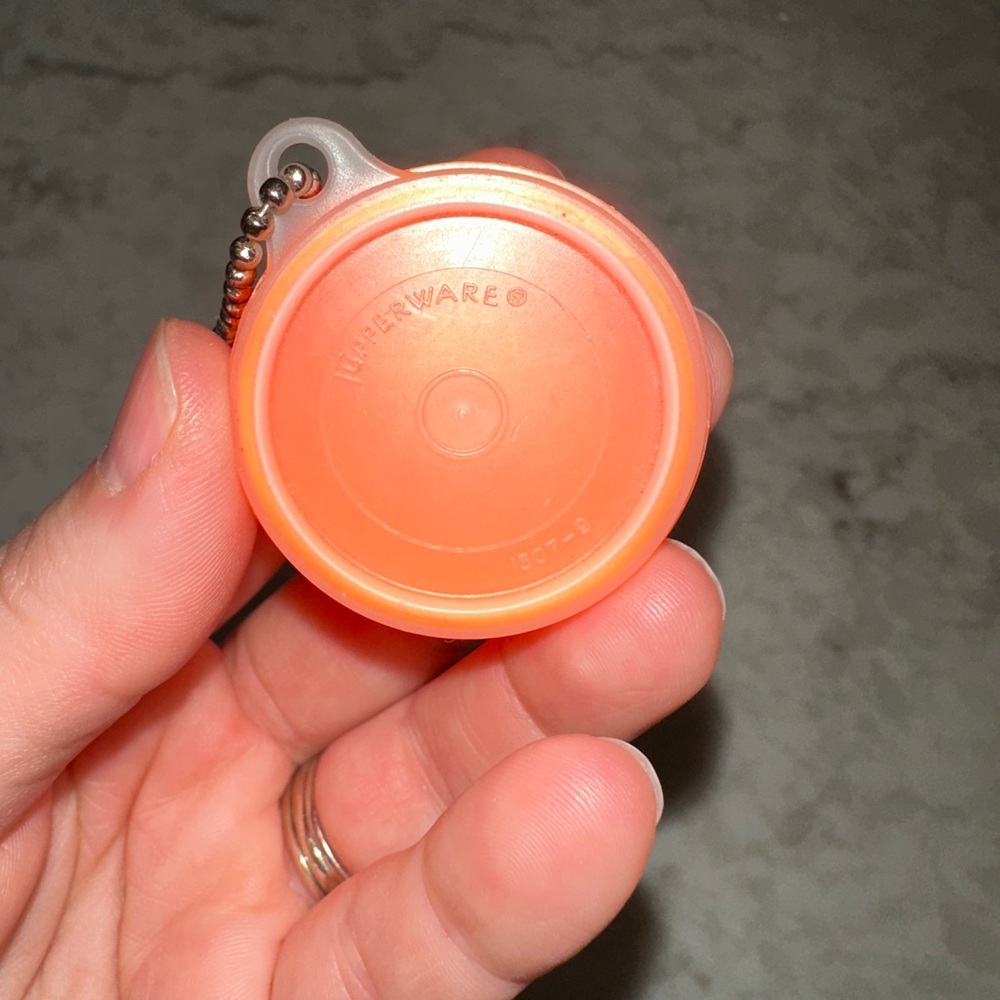 Vintage Mini Tupperware Container Keychains - image 3